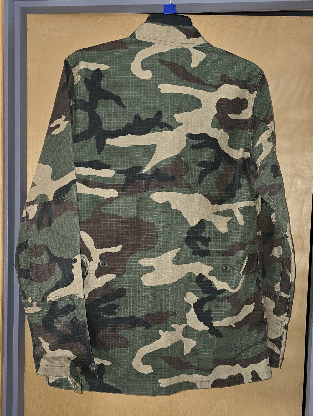 Men's Camouflage Field Jacket - Green Camo - Picture 3 of 10